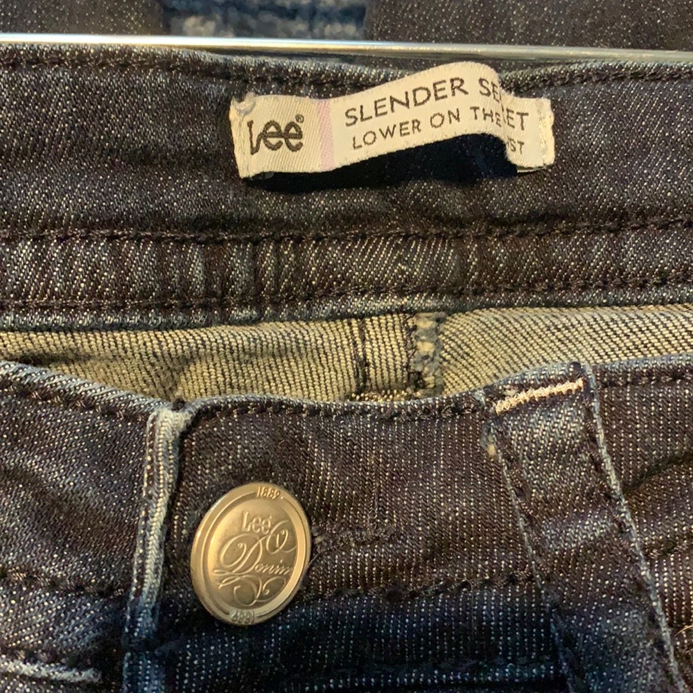 dark blue jeans